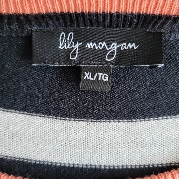 Lily Morgan Striped Sweater Size XL - Picture 4 of 7